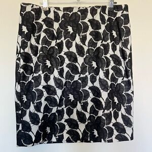 New Ann Taylor Floral Pencil Skirt
